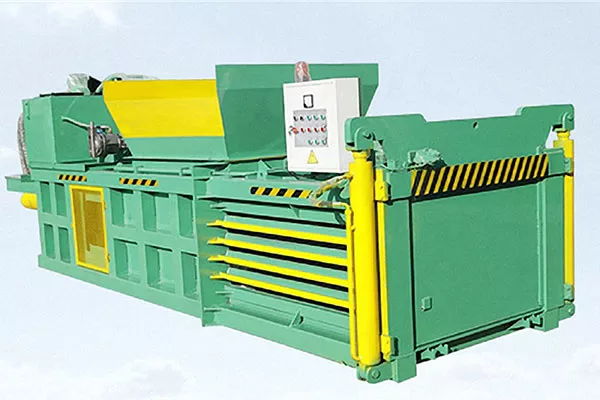 semi auto horizontal cardboard baler