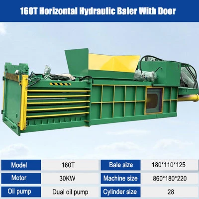 Cardboard Recycling Baler 6 160 ton horizont cardboard baler machine