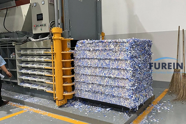 Plastic Bottle Baler Machine 3 Effect picture of horizontal plastic baler