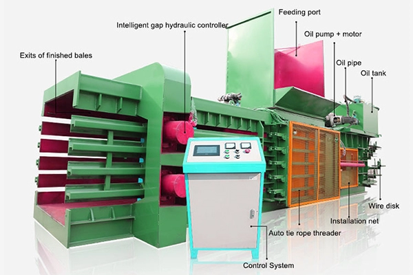 Cardboard Recycling Baler 2 Horizontal Cardboard Recycling Baler