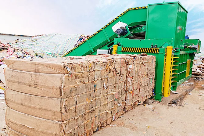 Cardboard Recycling Baler 3 horizontal cardboard recycling baler